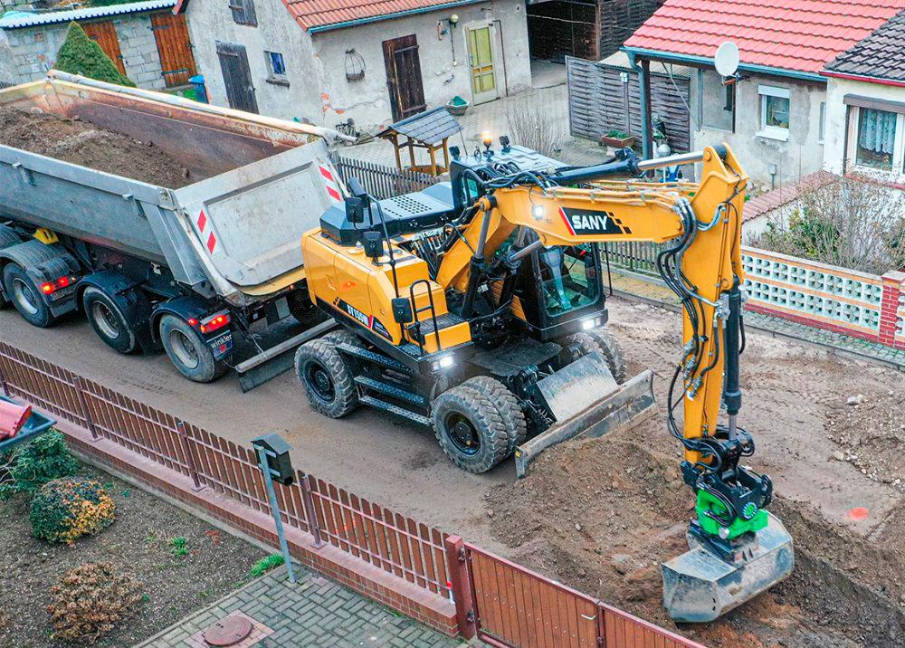 Колесный экскаватор SANY SY155W 2