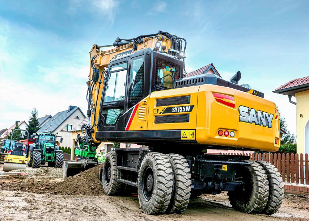 Колесный экскаватор SANY SY155W 3